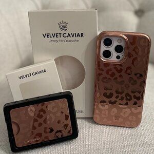VELVET CAVIAR Leopard iPhone Case & Magnetic Wallet